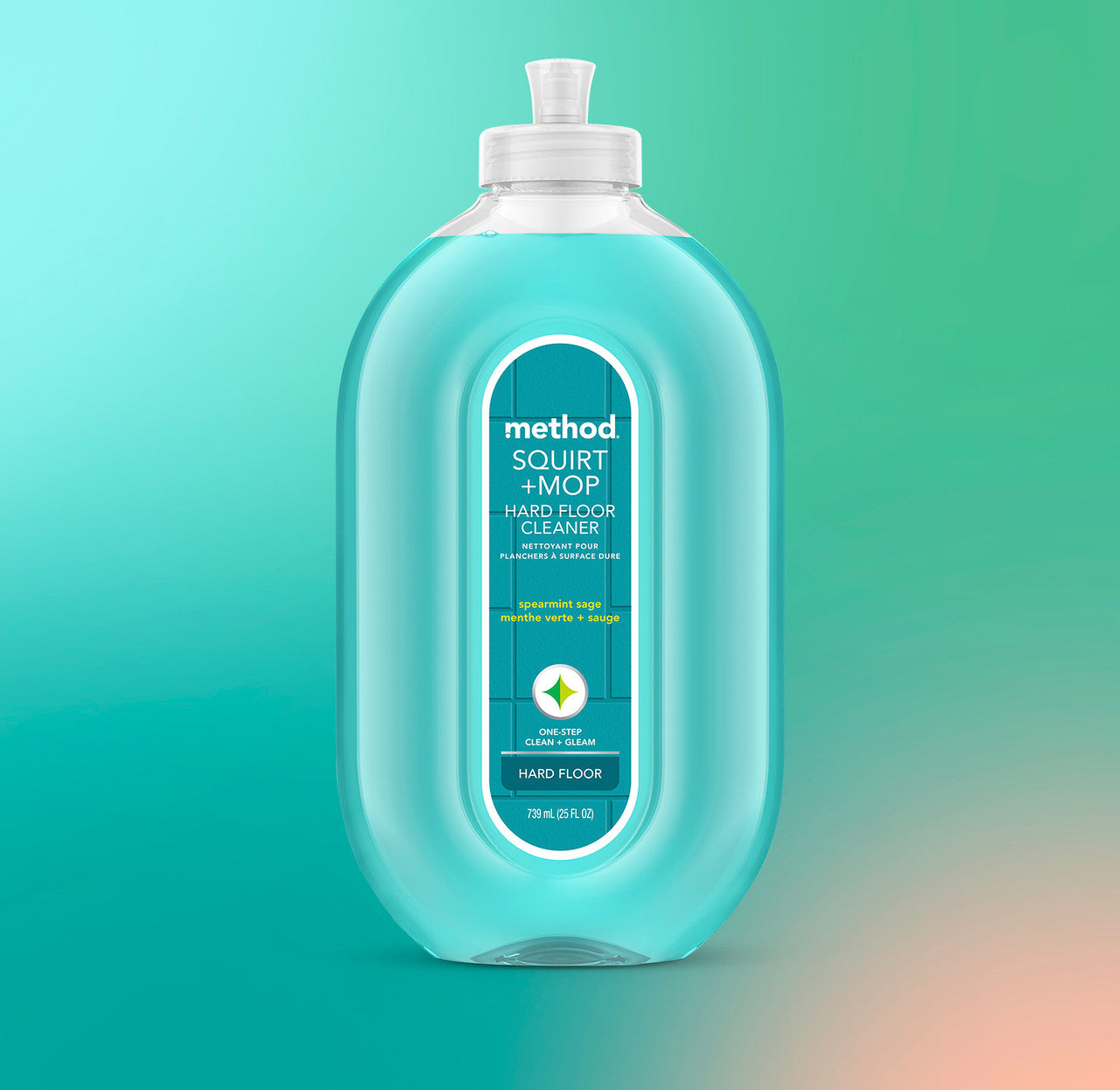 squirt + mop hard floor cleaner - spearmint sage. 25 fl oz - Image 2