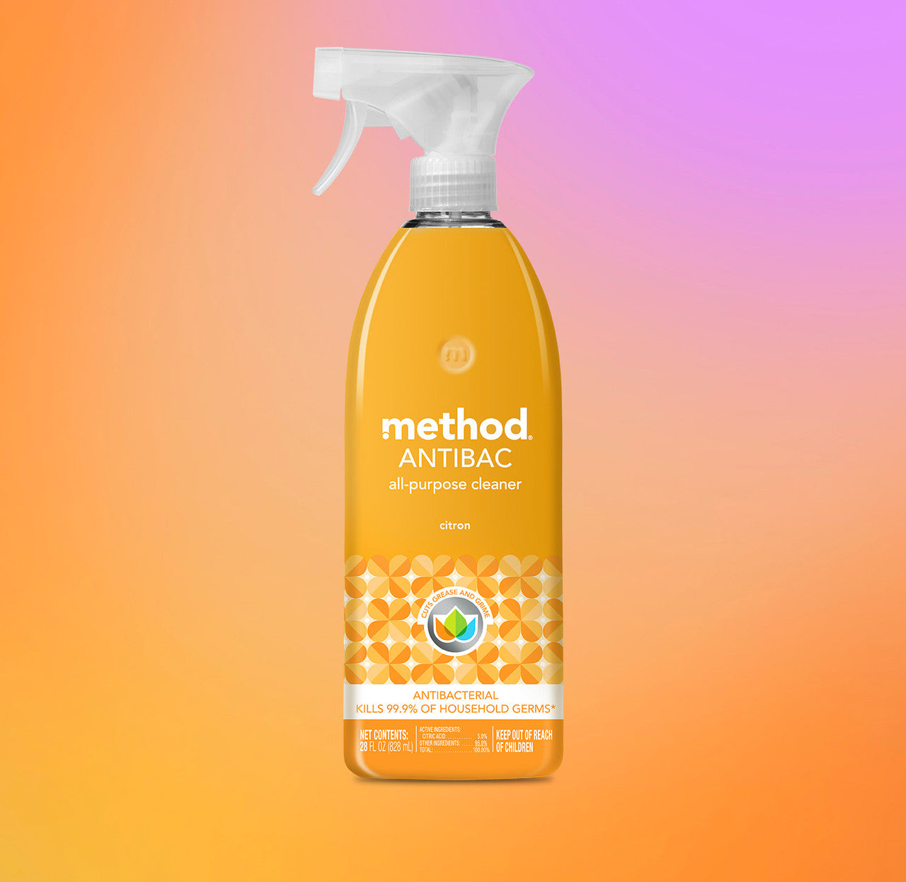 antibacterial all-purpose cleaner - citron. 28 fl oz - Image 2