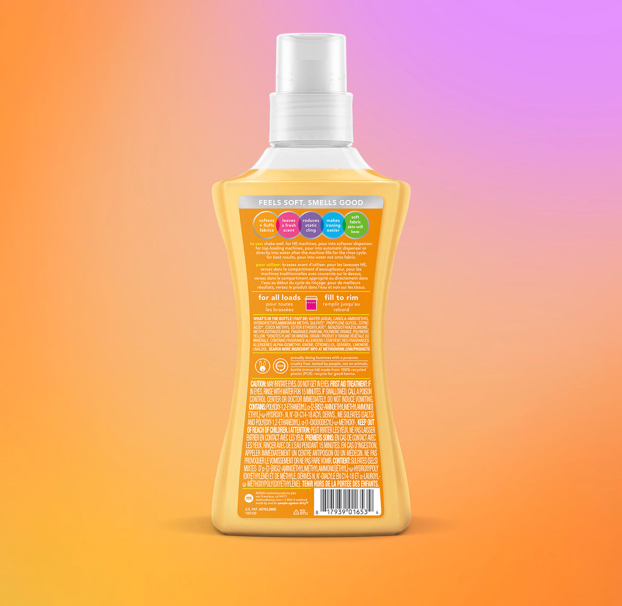fabric softener 45 loads - ginger mango. 53.5 fl oz - Image 3