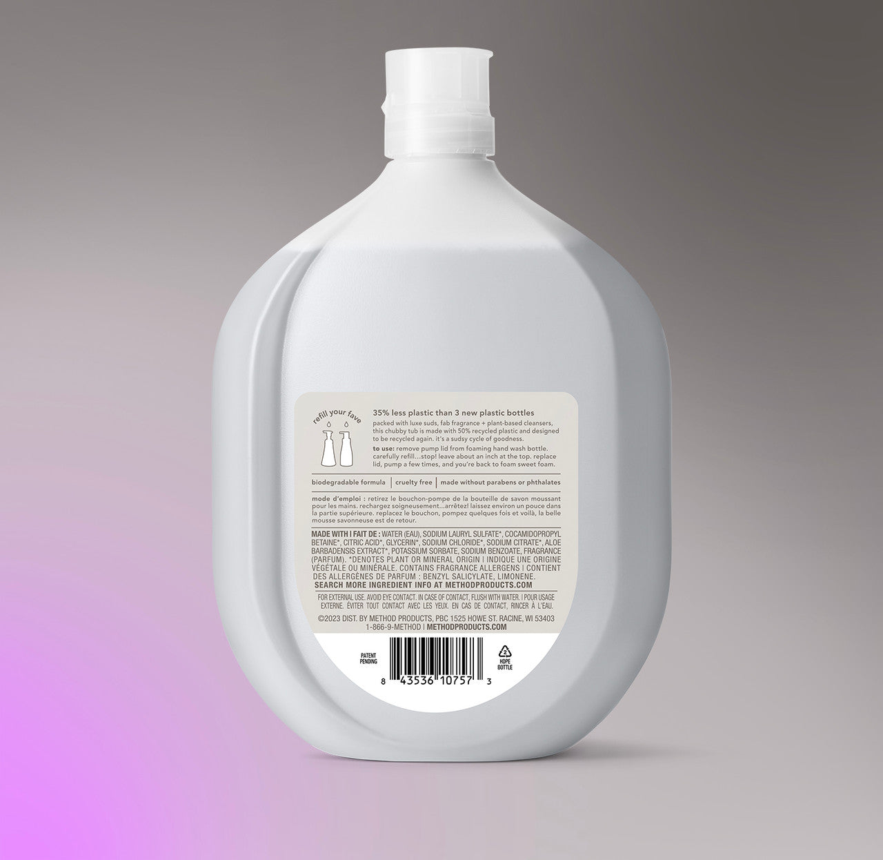 foaming hand wash refill - violet + lavender. 28 fl oz - Image 3