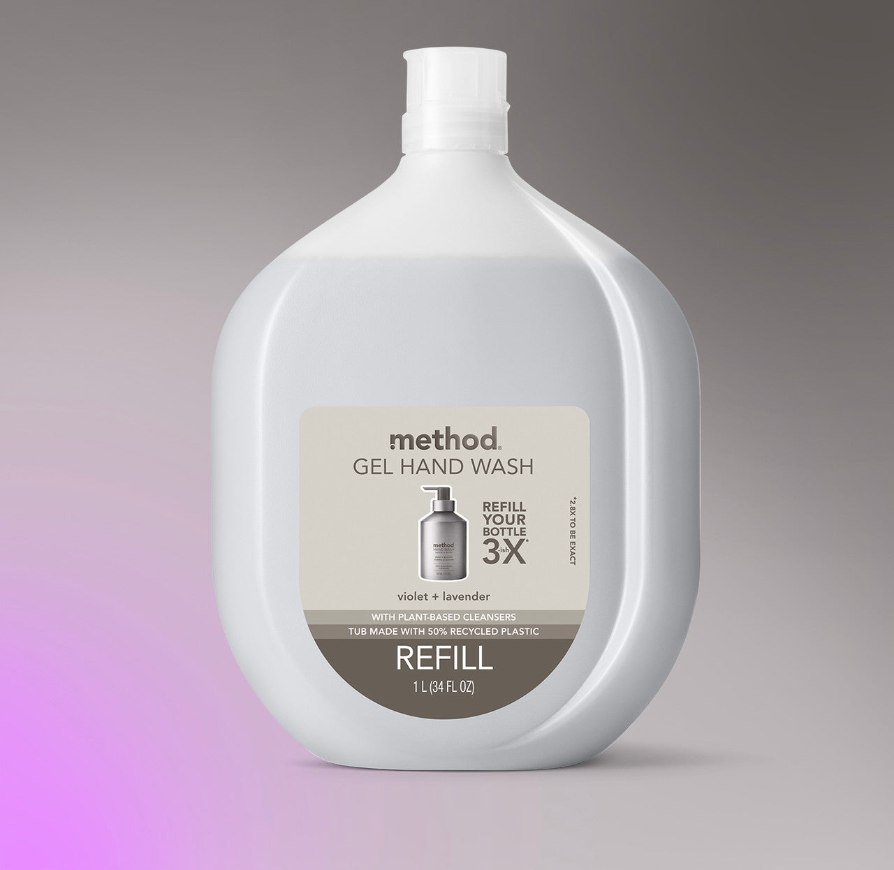 foaming hand wash refill - violet + lavender. 28 fl oz - Image 2