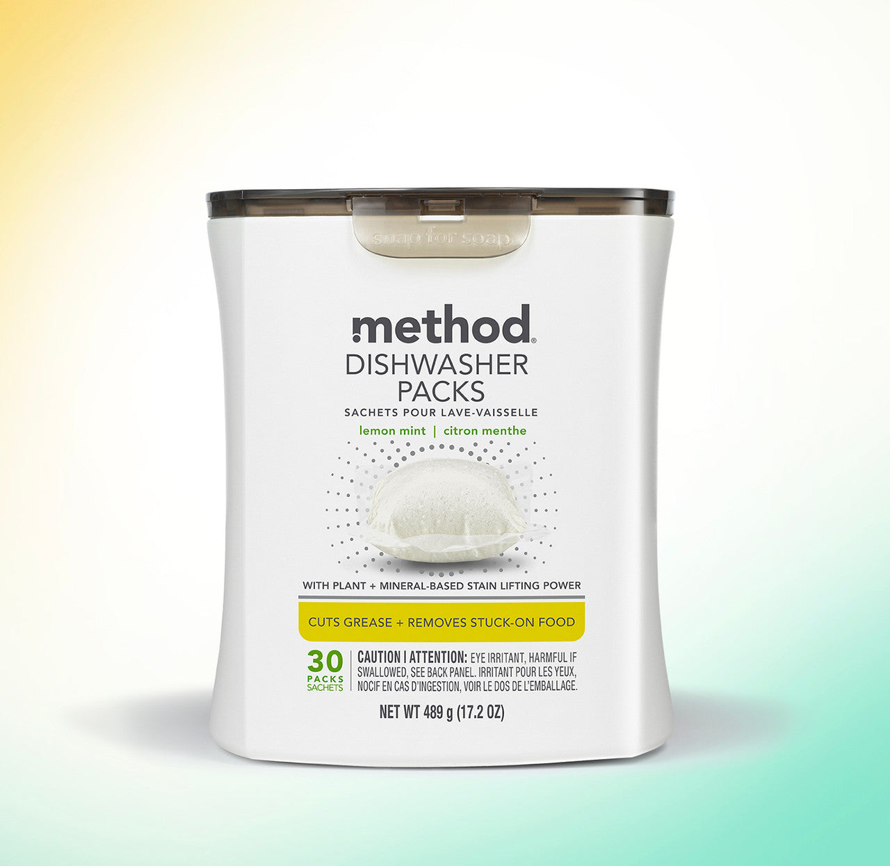 dishwasher packs - lemon mint. 30 ct - Image 2