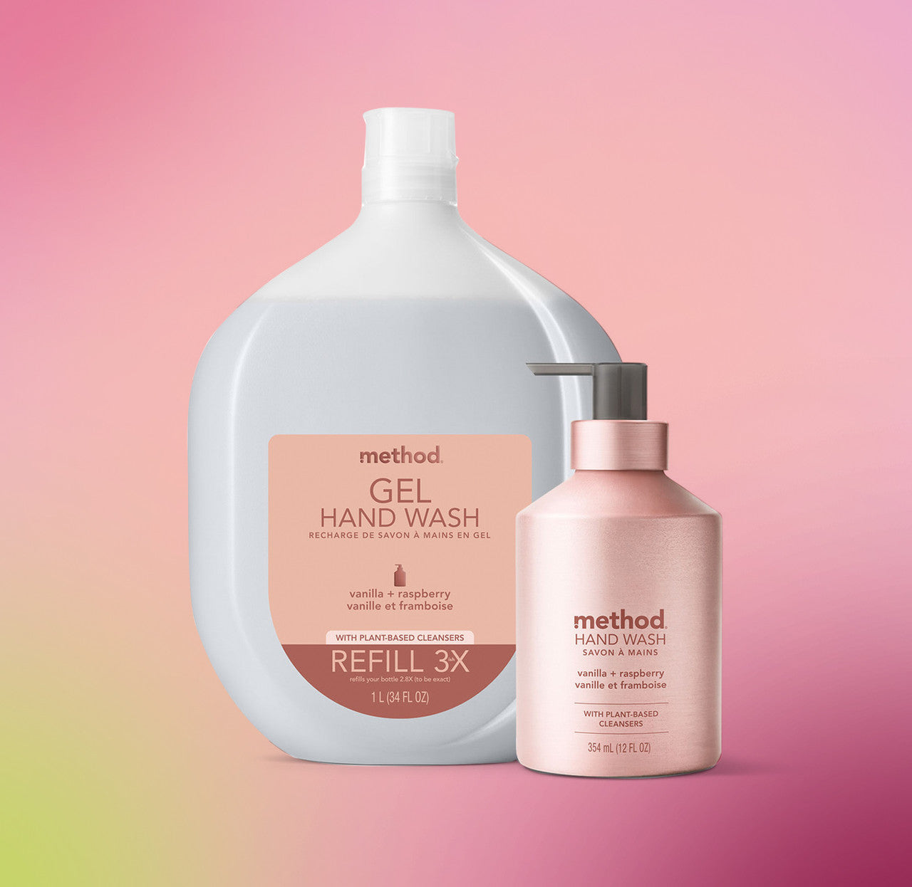 gel hand wash - vanilla + raspberry. 12 fl oz - Image 4