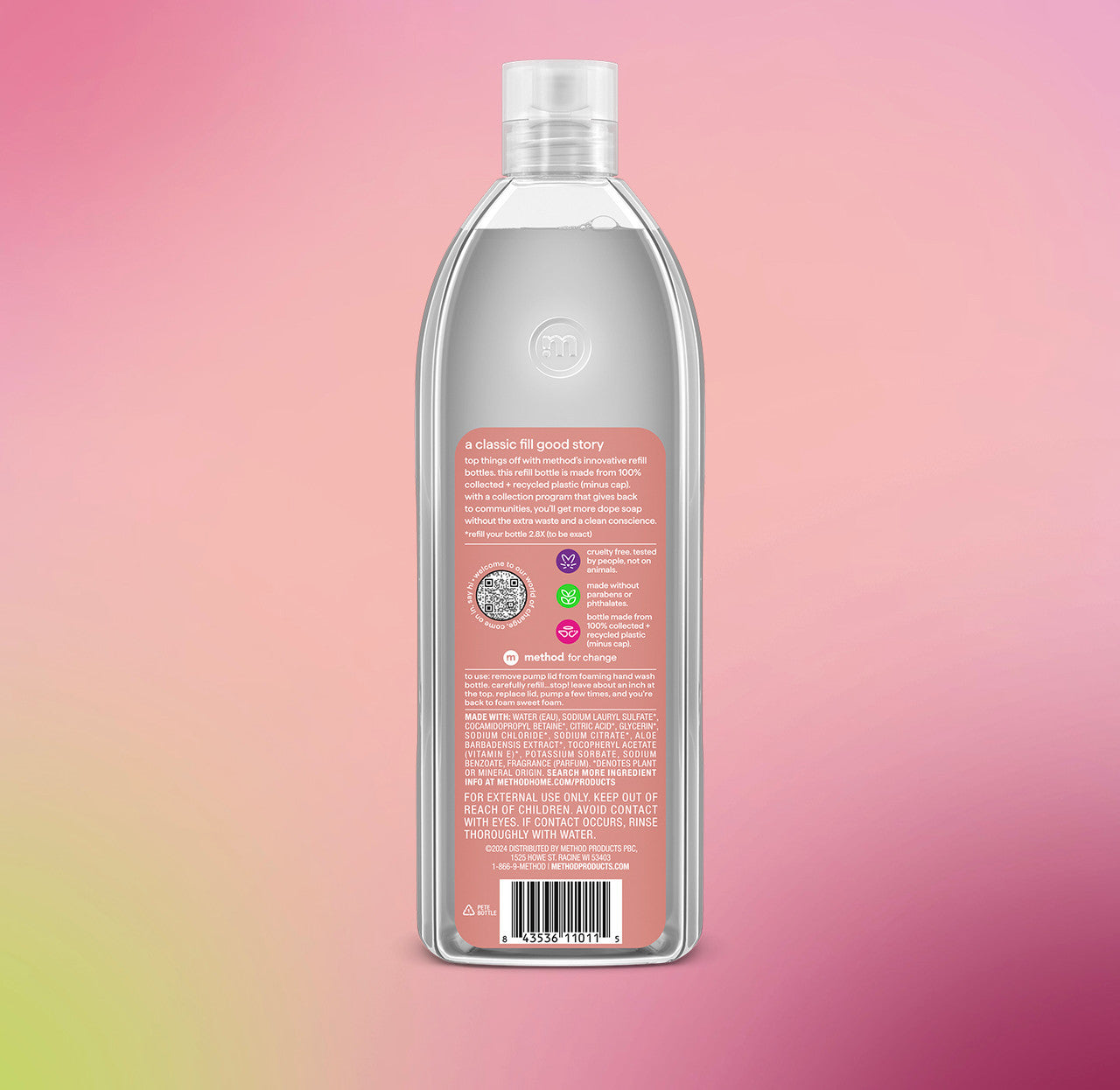 foaming hand wash refill - vanilla + raspberry. 28 fl oz 1 - Image 3