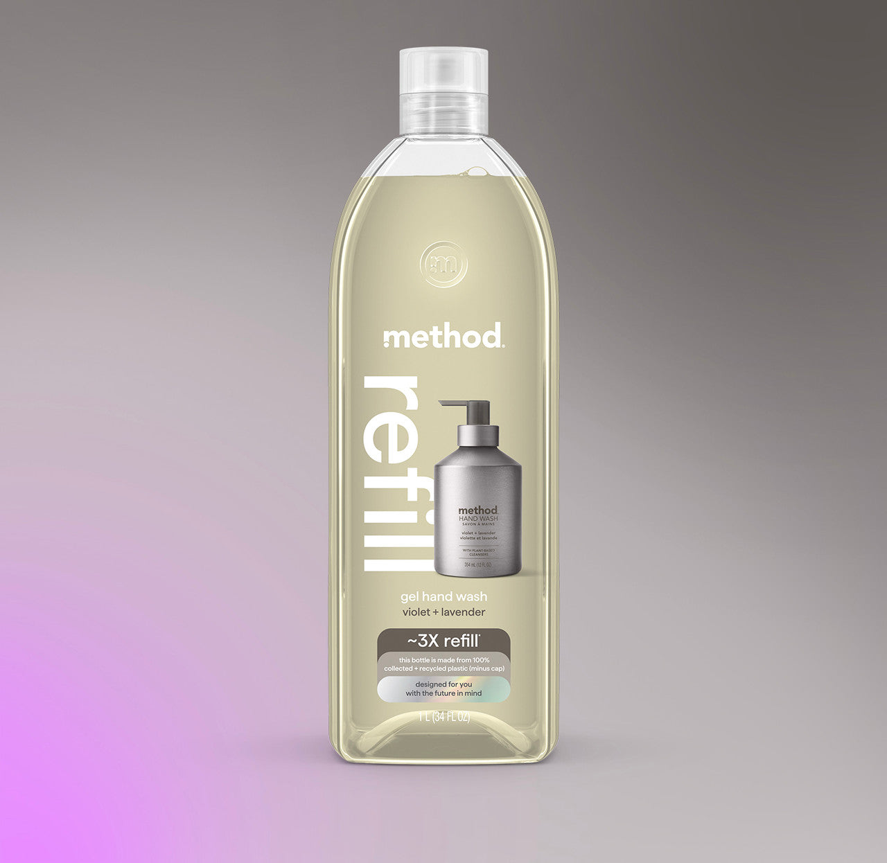 gel hand wash refill - violet + lavender. 34 fl oz 1 - Image 2