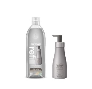 foaming hand wash starter set - violet + lavender. 38 fl oz