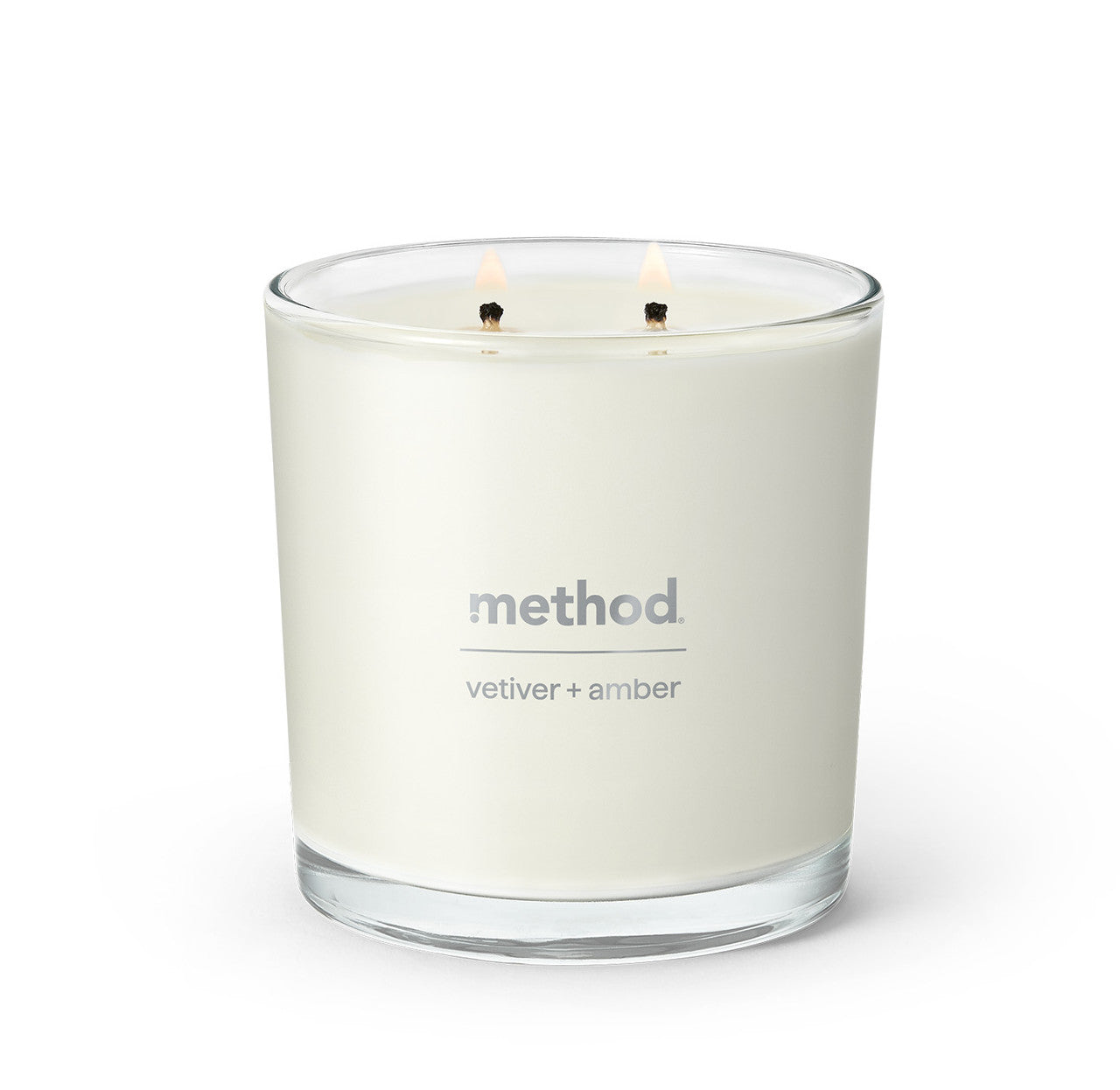 premium soy candle - vetiver + amber. 14 oz