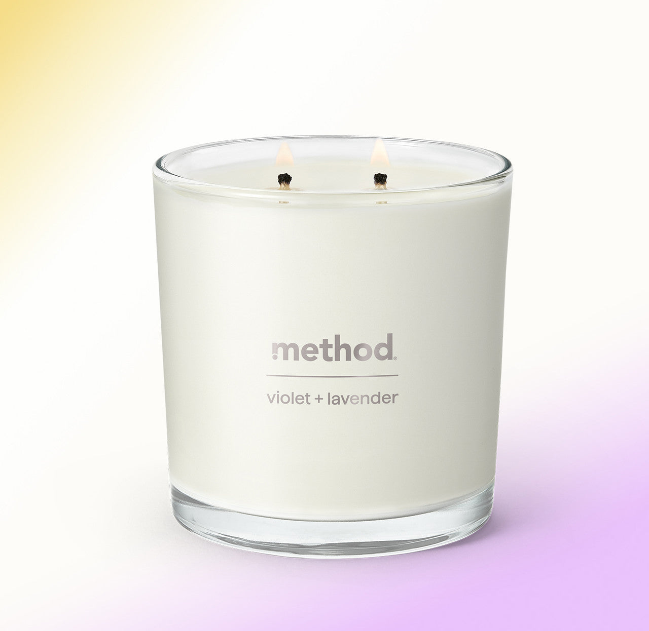 premium soy candle - violet + lavender. 14 oz - Image 2