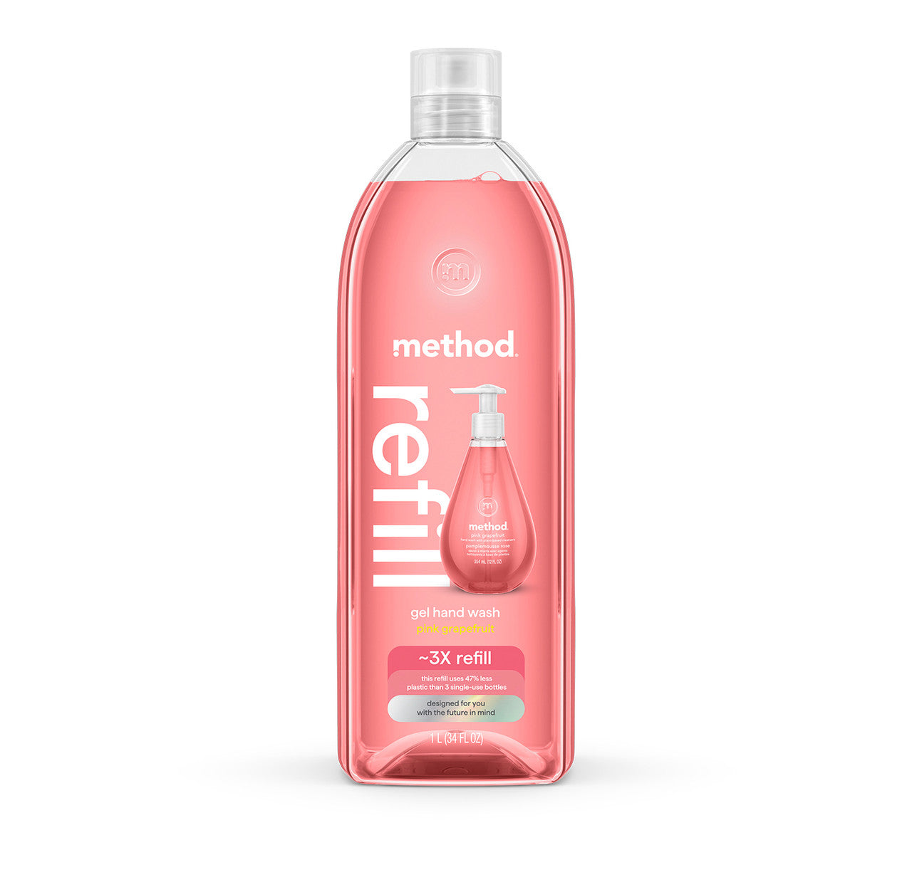 gel hand wash refill - pink grapefruit. 34 fl oz 1 - Image 6