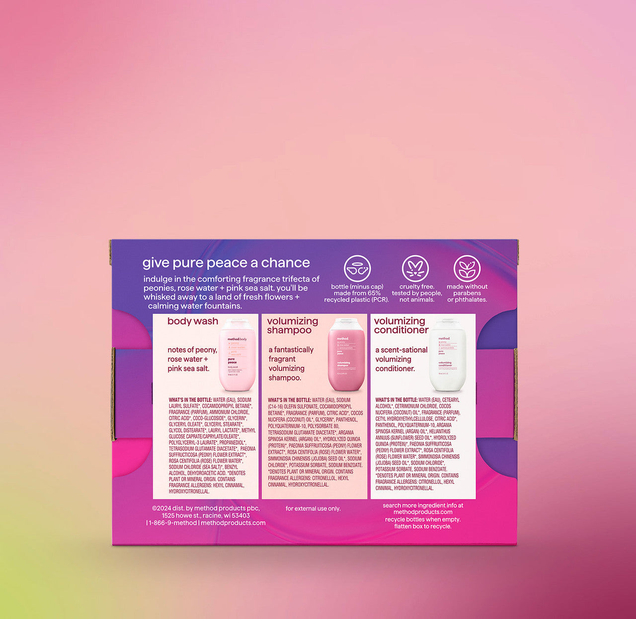 travel-sized gift set trio - pure peace. 10.2 oz - Image 3